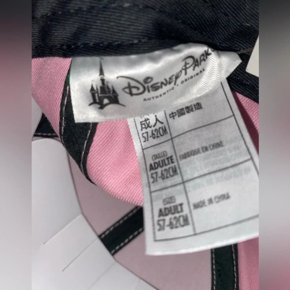 Disney Parks Minnie Mouse Ears Lace Polka Dot Pink Adjustable Hat - Adult Size - Picture 3 of 6